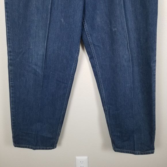 Levi's Vintage 90s Y2K Grunge Blue Denim SilverTab Baggy Fit Jeans Size 36x32 - Picture 3 of 12